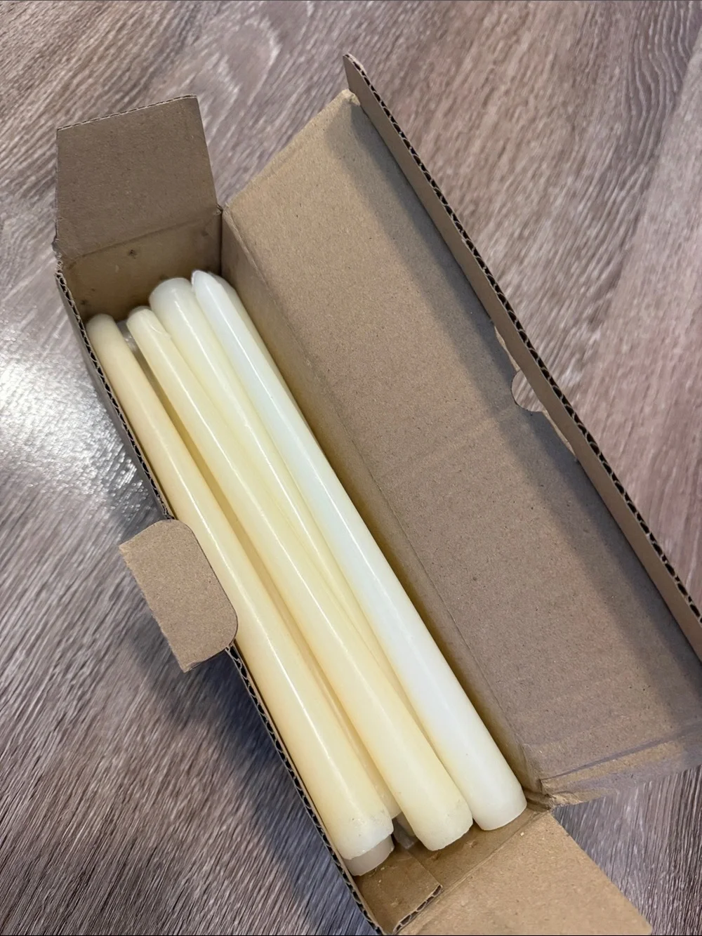 Unscented Ivory Taper Candles - Pack of 18